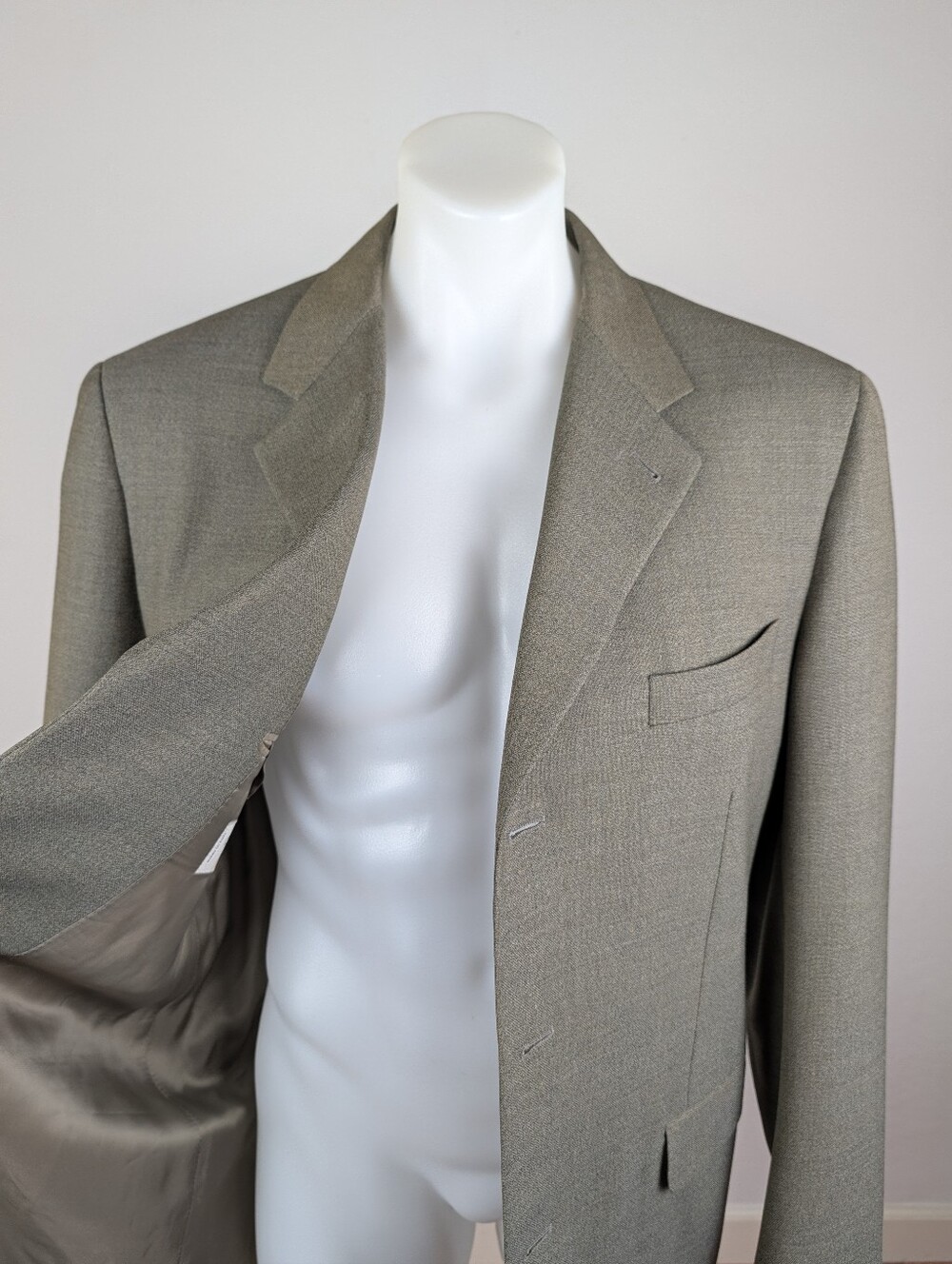 Canali Virgin Wool Single-Breasted Proposta Sport Jacket in Quicksand